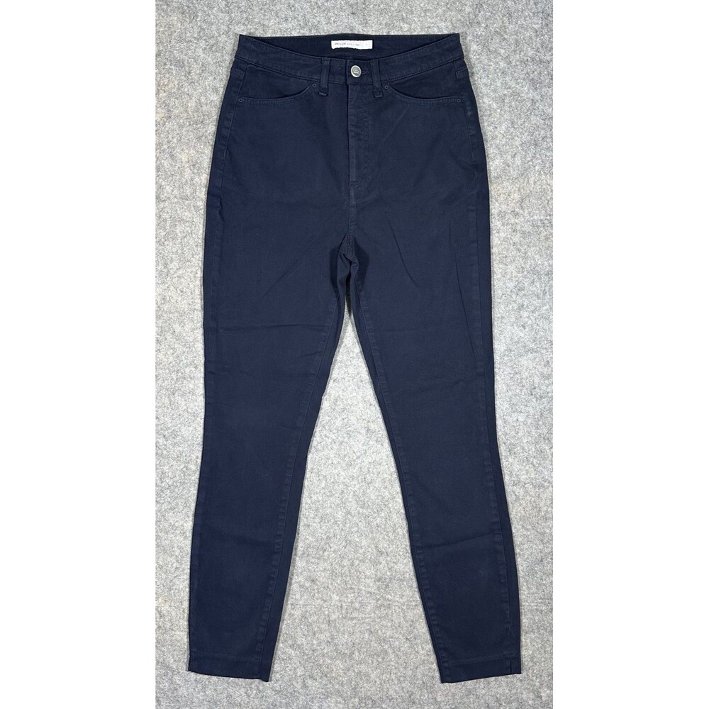 Peter Millar Karlie Stretch Sateen High Rise Pant Women 4 Navy Blue Golf READ